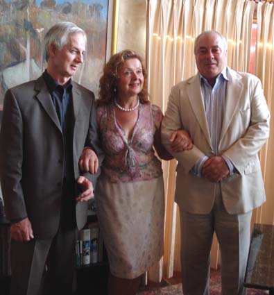 Jamie Boyd, Aniela, and Tim Goodman, Chairman Sotheby's Australia