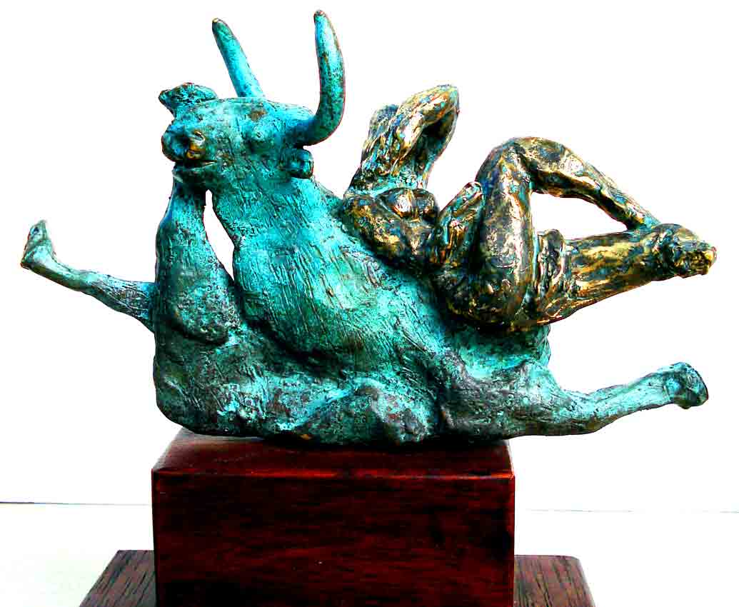 Click to Enlarge: Dino Rogliani, Europa abducted by Zeus 1/1, Bronze 1/1