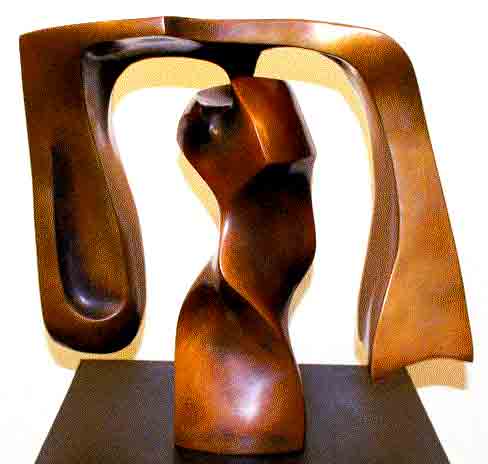 Click to Enlarge: Robin Holliday, SINGLE mobile No.2  Bronze 5/12, Size: 37 x 68 x 68 cm